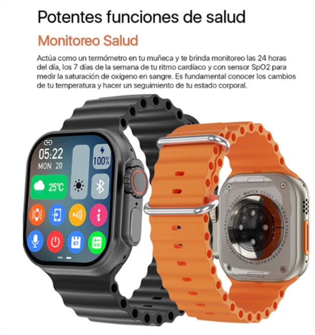 Reloj Smartwatch Ultra 11™ ideal para quienes buscan rendimiento, conectividad y estilo en un solo dispositivo.