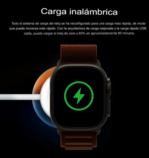 Reloj Smartwatch Ultra 11™ ideal para quienes buscan rendimiento, conectividad y estilo en un solo dispositivo.