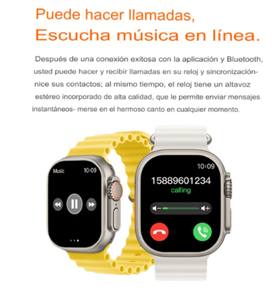 Reloj Smartwatch Ultra 11™ ideal para quienes buscan rendimiento, conectividad y estilo en un solo dispositivo.